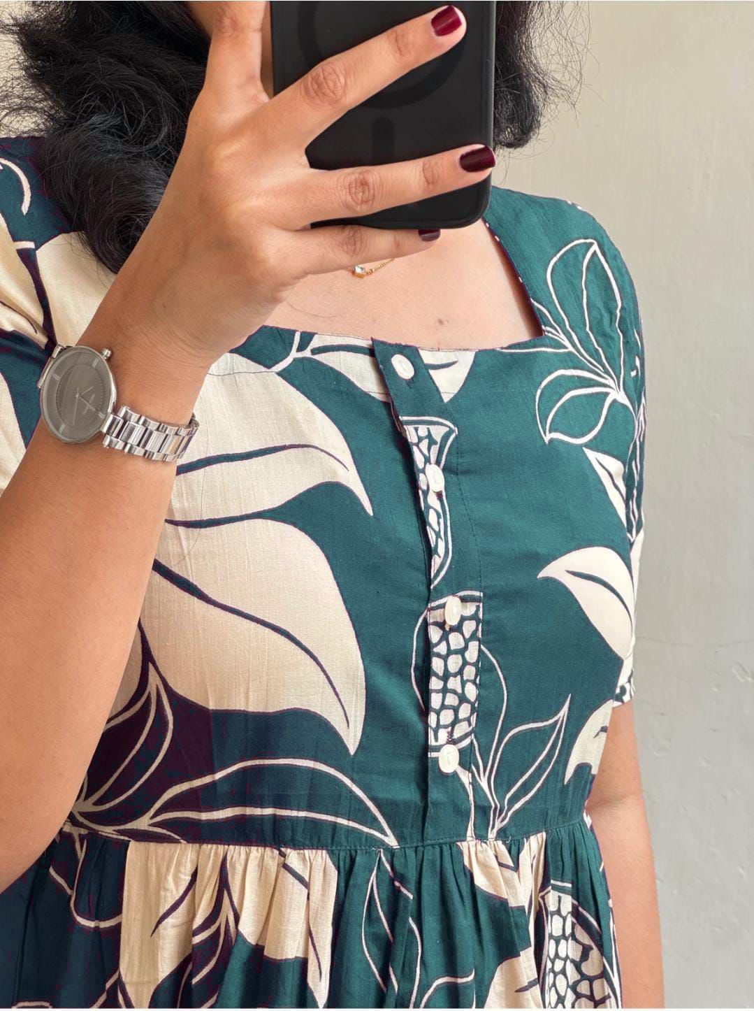 Premium Floral Designed Midi Dress