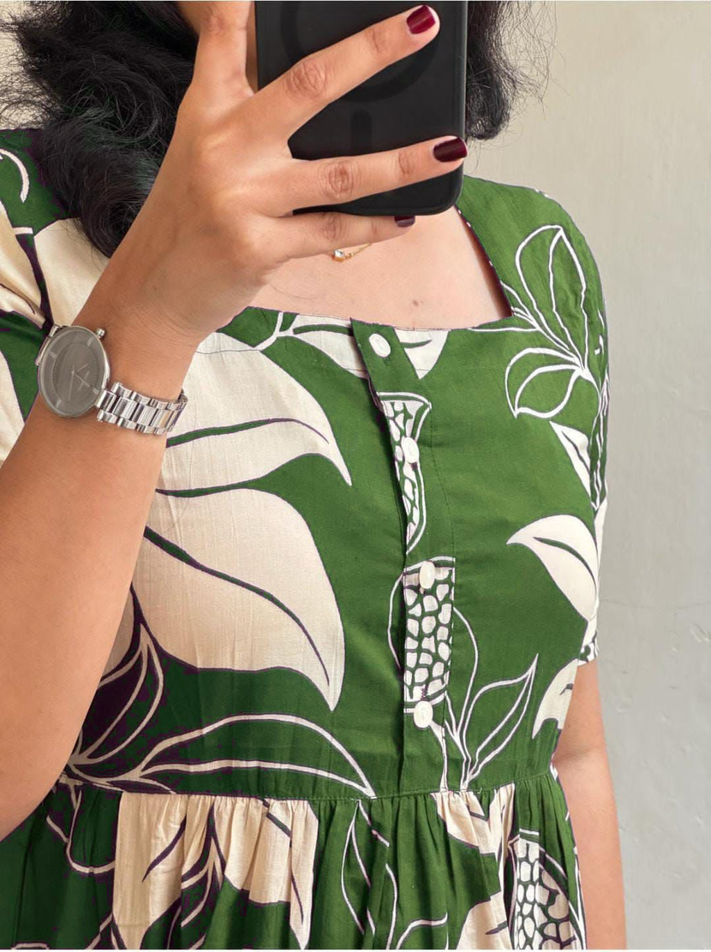 Premium Floral Designed Midi Dress