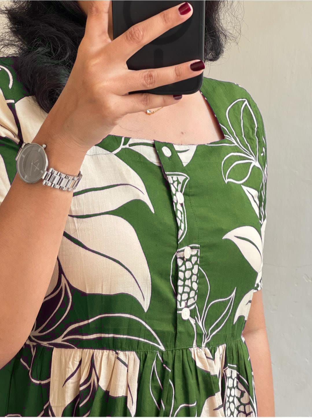 Premium Floral Designed Midi Dress