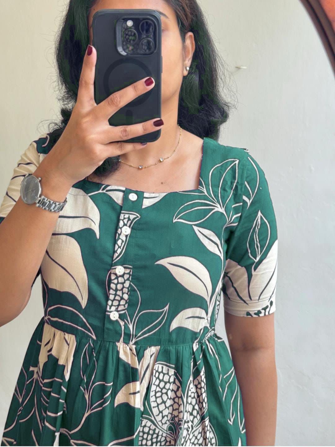 Premium Floral Designed Midi Dress