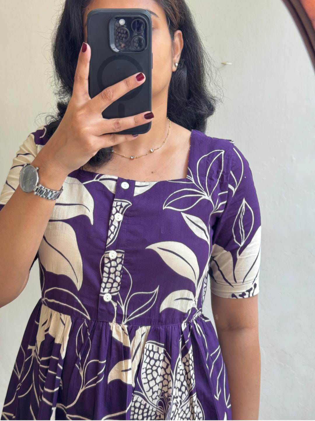 Premium Floral Designed Midi Dress