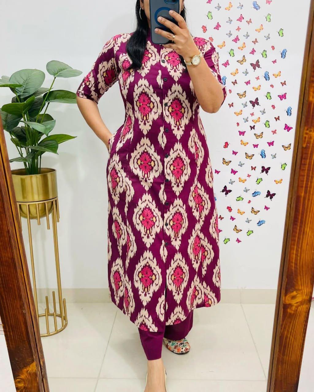 Elegant Classic Embroidered Co-ord Set