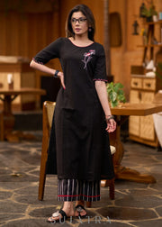 Cotton Flex Black Beauty Kurta With Pant