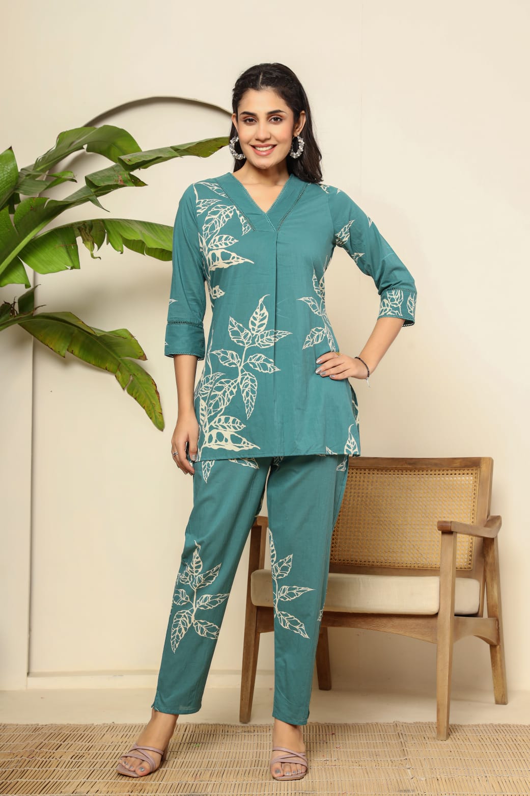 Premium Floral Designed Co-ord Set