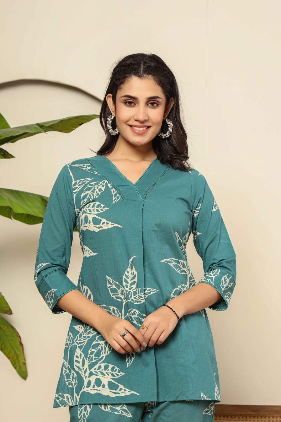 Premium Floral Designed Co-ord Set