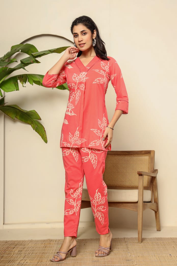 Premium Floral Designed Co-ord Set