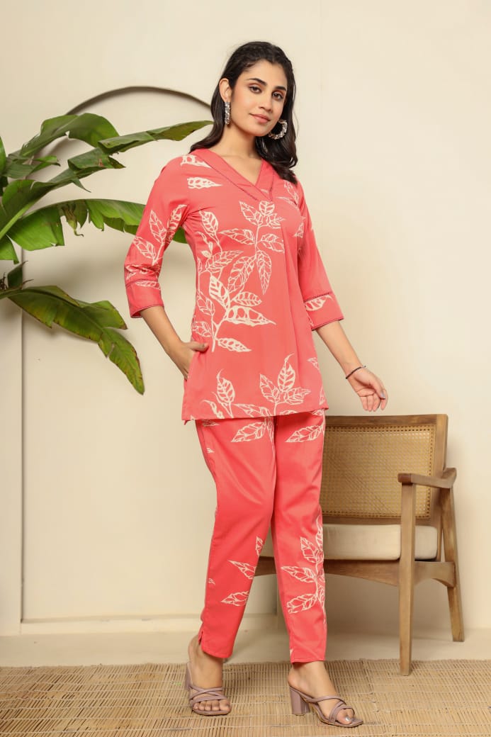 Premium Floral Designed Co-ord Set