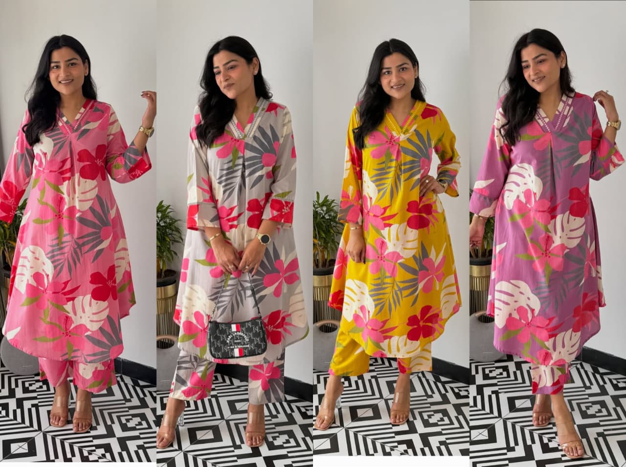 Designer Multicolor Embroidered Co-ord Set