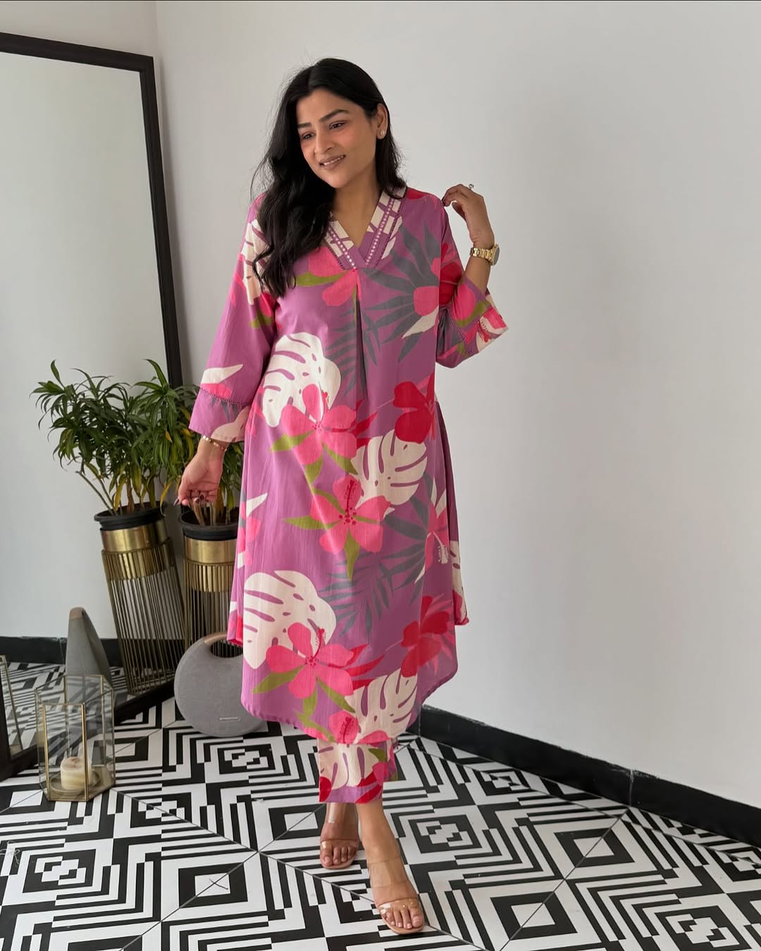 Designer Multicolor Embroidered Co-ord Set