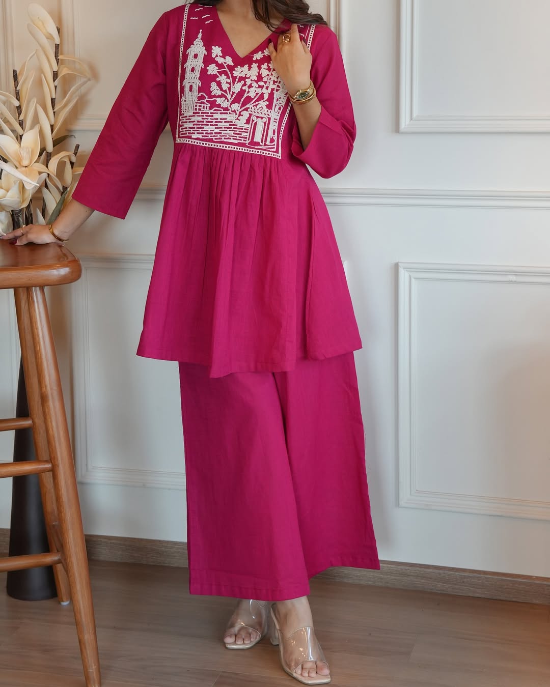 Premium Designer Embroidered Co-ord Set