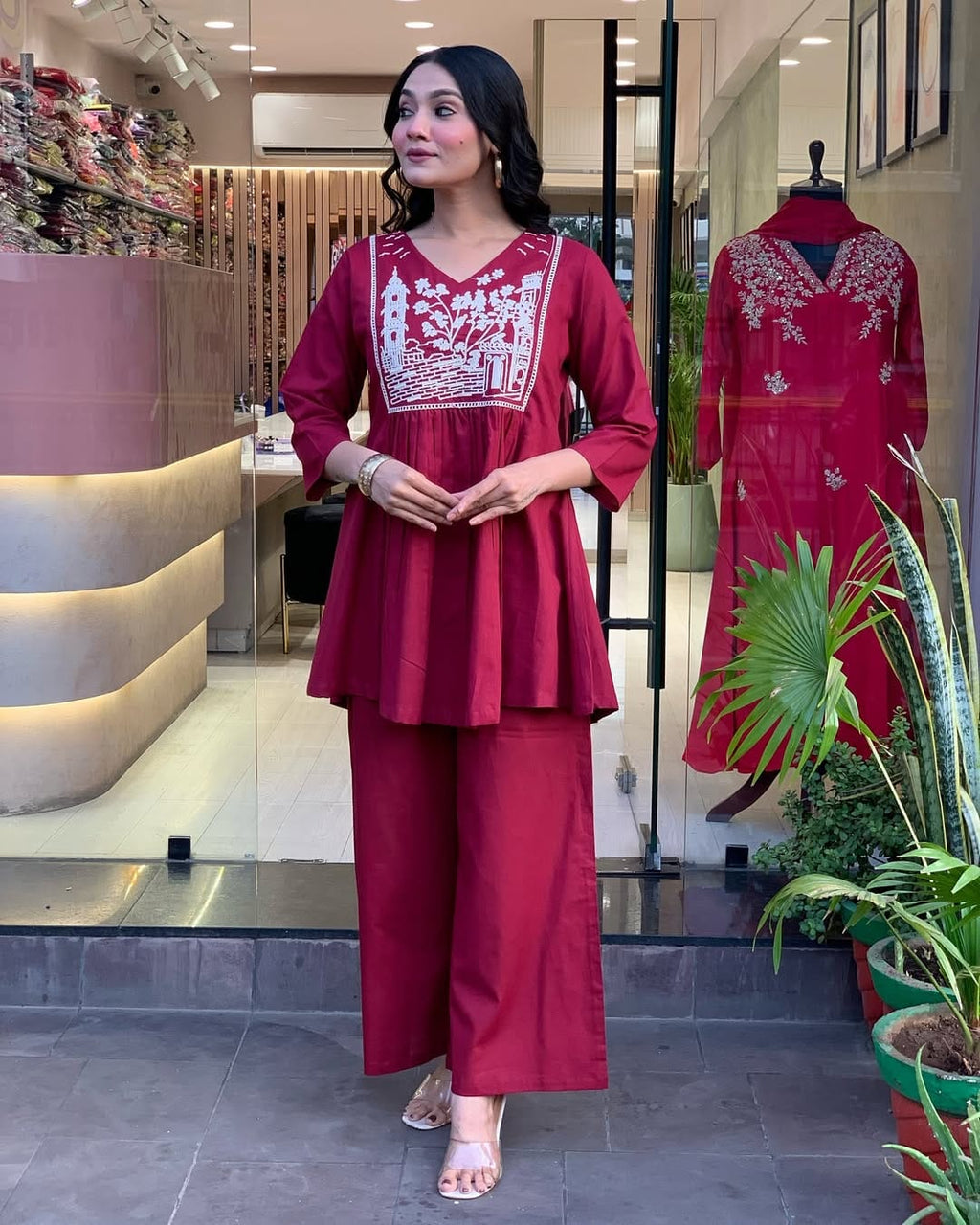 Premium Designer Embroidered Co-ord Set