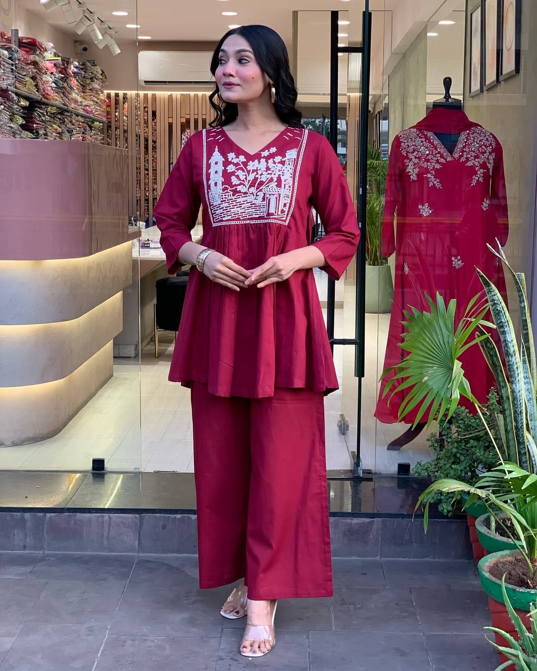 Premium Designer Embroidered Co-ord Set