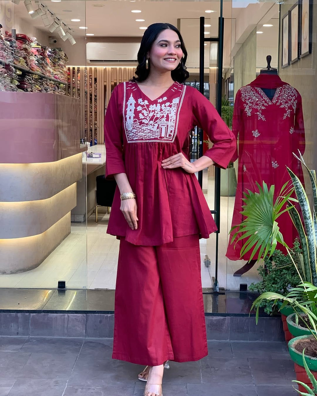 Premium Designer Embroidered Co-ord Set