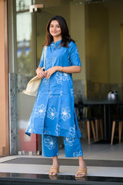 Blue Breeze Cotton Co-ord Set