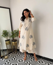 Embroidery work A-line kurta Plazzo set