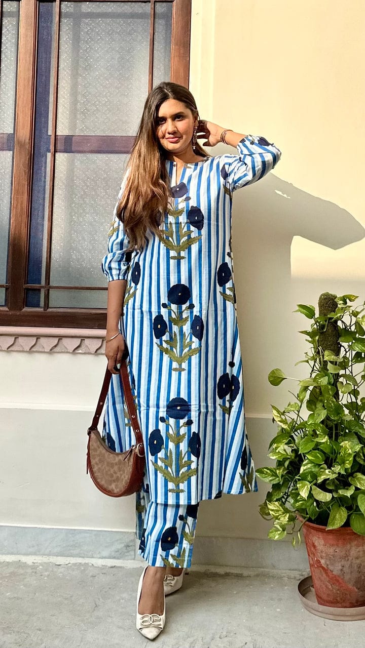 La Royale Hand Block Printed Coord Set