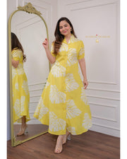 cotton Party Wear Look New Gown